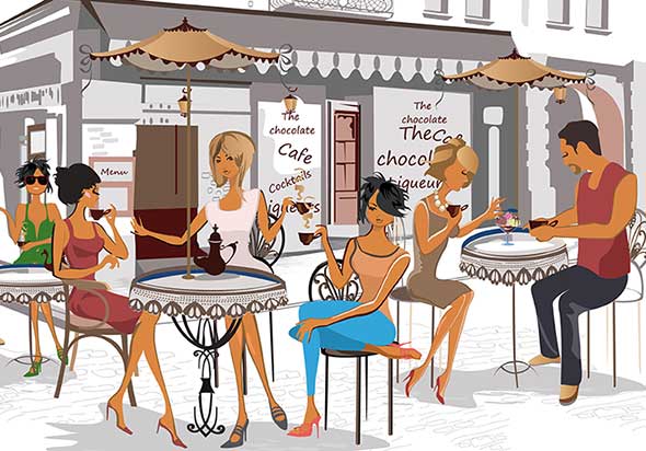 Drawing of Outdoor Dining