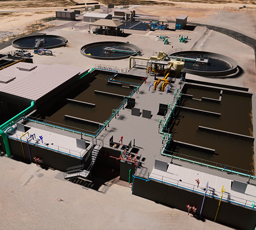 water treatment facility rendering
