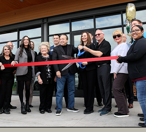 Bacchus ribbon cutting