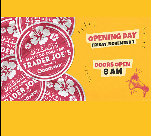 trader joe opening graphic